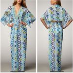 Trina Turk Ogee Maxi Dress Swim Cover Kasbah Caftan XS Lightweight Resort Photo 1