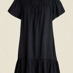 J.Crew NWT Airy Gauze Babydoll Dress Mini Black Photo 0