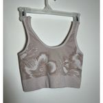 Aerie OFFLINE Seamless Blush Pink Floral Sports Bra Size M Photo 1