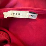Lush Clothing Lush Fuschia Satin Puff Sleeve Mini Dress Y2K Style Barbie Pink Size Medium Photo 5