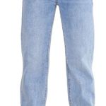 Pretty Little Thing Light Blue Straight Jean Photo 4