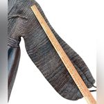 Vtg 70s Boho Striped long line balloon sleeve Sweater Cardigan Brown Size L Photo 7