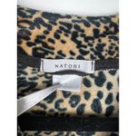Natori Cheetah Print Long Sleeve Top Women's Size L Loungewear Casual Velour Photo 2