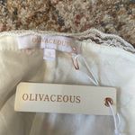 Olivaceous White Floral Tie Top  Photo 3