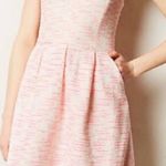 Anthropologie Anthro Pink Tweed Convertible Strapless Dress  Photo 0