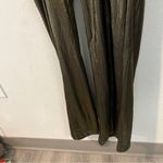 Ny Collection Black & Metallic Gold Layered Blouson Belted Wide Leg Jumpsuit M Photo 6