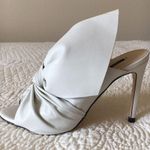 ZARA Leather Sandals Heels Shoes with Bow Womens 6.5 Photo 15