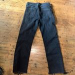 Risen black high rise size 29/9 wedgie raw hem jeans Black Photo 4
