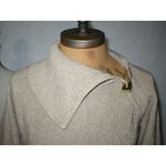 Calvin Klein New Womens M Dress Gold Metallic Sweater Long Sleeves Knee Work Med Photo 1