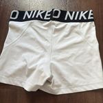 Nike White  Pro Shorts Spandex Photo 1