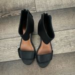Lucky Brand  Black Heeled Bootie Sandals Photo 4