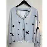 Long Sleeve Pajama Two Piece Shorts and Top Soft Pajama Set Size Small Purple Photo 3