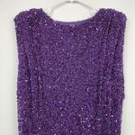 Retrofête Retrofete Carnegie Embellished Sequin Mini Dress Purple Small Sleeveless NWT Photo 3