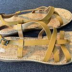 Korks Felicity 8M Slingback Strappy Flat Sandals Mustard Yellow Casual Comfort Size 8 Photo 7