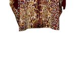 Ivy Jane Women Top Silky Flowy Tunic Leopard Print Dolman Sleeves Colorful Small Photo 9