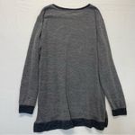 Gray Ringer Knit Sweater Women’s Size Large Photo 3