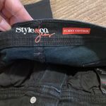 Style & Co EUC  Tummy Control Black Denim Jeans Size 14S Photo 3