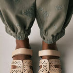 Anthropologie  Bibi Lou Cutout Slide Sandals tan NWT Photo 0