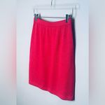 St. John Collection Strawberry Pink Knit Mini Pencil Skirt Photo 2