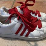 Adidas superstar red striped sneaker Photo 0
