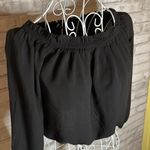 Brandy Melville Black Crop Top Blouse- One Size XS Or Small Photo 1