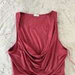 NWOT Intimately Free People Bodysuit SP Drape Cowl Neck First Choice Wild Ginger Red Size undefined Photo 4