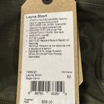 prAna Medium Layna Shorts Sage Camo Hi-Rise Hidden Pocket Stretch Elastic Waist Photo 5