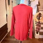 Hummingbird Anthropologie  EUC Ribbed Rust Red Wrap Cardigan Sweater Photo 1