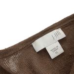 J. Jill Brown Linen Blend 3/4 Sleeve Midi layering tunic Relaxed Fit XL knit Photo 4