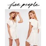 Free People  Ivory Eyelet Sahara Romper Photo 2