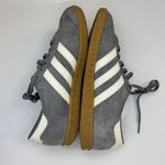 Adidas  Hamburg FX8114 Grey White Gum Sole Trainer Sneaker Men's 7.5 Suede EUC Photo 4