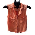 Luxe  2 pc orange with white trim pj set med p 39 Photo 0