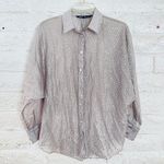 ZARA Shirt Blouse Top Long Sleeve Color Gray Size S Photo 0