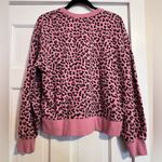 Rails #168  PINK ANIMAL PRINT CREWNECK SWEATSHIRT SIZE LARGE Photo 1