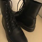 Schutz women black leather Combat boots US 5.5 Euro 35.5 Photo 1