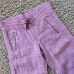 Athleta Cabo Linen Wide Leg Pants in Rust Color Women's Size 4 Photo 4