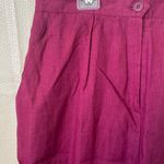Jones New York Vintage  100% Linen Magenta Office Pants NWT 16W Photo 2