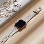 Apple Slim Fabric Canvas Soft Leather Lining & Snap Button Watch Band 42/44/45MM Photo 1