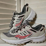 Saucony  Excursion TR11 Shoes in Gray and Red Photo 0