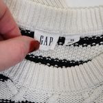 Gap  Womens XS Cable Knit Crew Neck Striped Sweater Photo 8