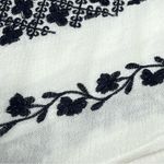 Q&A  Embroidered White navy small lined  boho Dress Photo 12