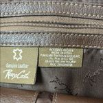 Renzo Costa Elegant Brown Leather Shoulder Bag with Tan Accents Photo 1