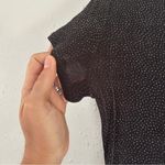 Bari Jay Black Silver Glitter Mini Dress Vintage Retro Formal Party Stretch Photo 6