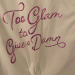 Wildfox Too Glam to Give A Damn White Tank Top Size Small Photo 6