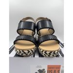Dolce Vita Black Esmaya Espadrille Platform Wedge Sandals NEW Size 8.5 Photo 1