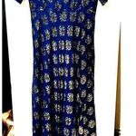 Magizham India sz Medium Chaaya Maxi Dress Teal green Romantic Boho Fairy Photo 0