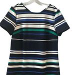 Beige by ECI Women's Striped Knee Length Dress Size M Blue Black White Size M Photo 1