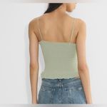 Aritzia Wilfred Tuberose Tank Sage Green Smocked Camisole L Size L Photo 1