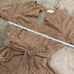 Japna  Cheetah leopard print chiffon flowy long sleeve romper Photo 2