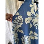 Unbranded Hawaiian Tropical Lightweight Racerback Tank Tunic Top L Blue Size L Photo 4